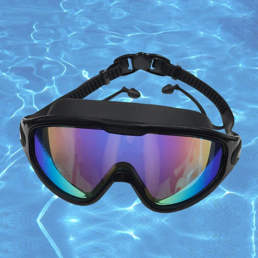 Adult Eloctro-plated Swim Goggles / UV Vision / Twin Pair