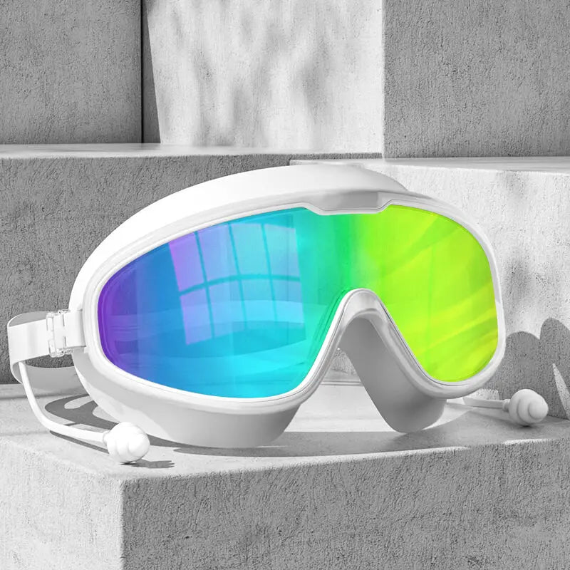 Adult Eloctro-plated Swim Goggles / UV Vision / Twin Pair