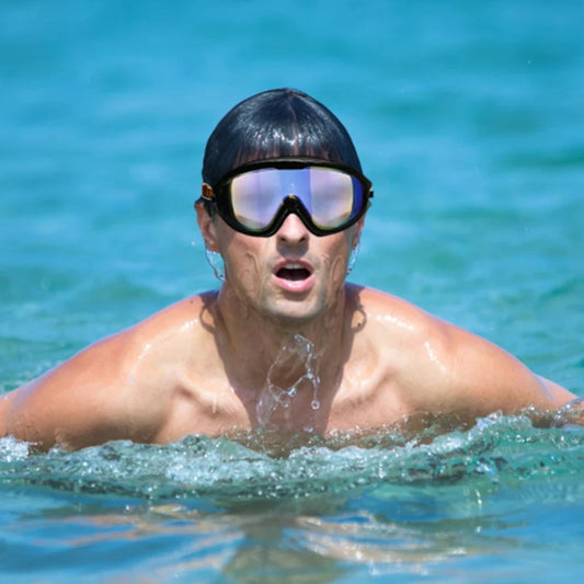 Adult Eloctro-plated Swim Goggles / UV Vision / Twin Pair
