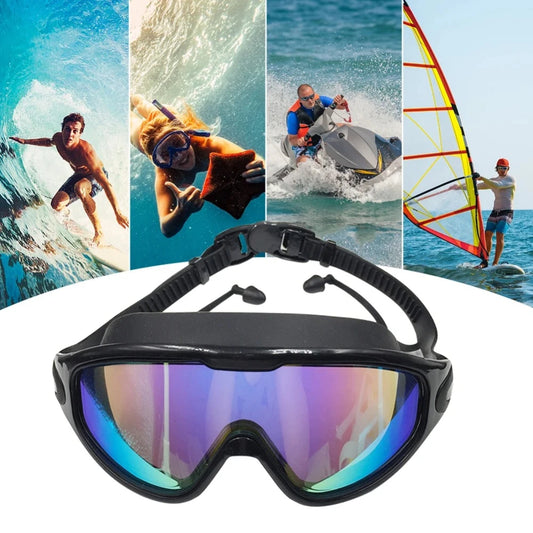 Adult Eloctro-plated Swim Goggles / UV Vision / Twin Pair